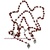 CARAVACA CROSS ROSARY WITH METAL ANGELS AND WOODEN BEADS 2 ROSARIOS