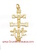 CARAVACA CROSS WITH ANGELES MADE IN GOLD