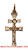 CROSS OF CARAVACA FOR PENDANT MAKE IN GOLD