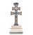 REPLICA CROSS OF CARAVACA WITH SWAROVSKI STONES ON PEANA