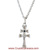 SET CARAVACA CROSS STERLING SILVER STONE CARVED GLASS AND SILVER CHAIN