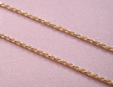 22 GOLD CORD LENGTH 60 CMS. And 1.50 M / M IN DIAMETER 