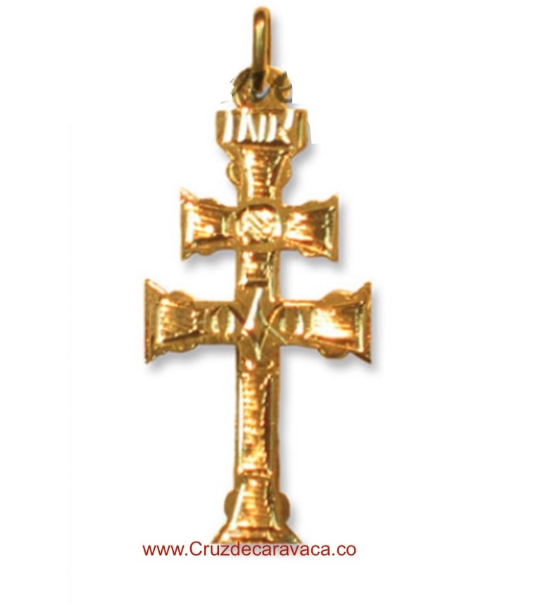 BIG CROSS OF CARAVACA FOR PENDANT MAKE IN GOLD 18 KLTS 