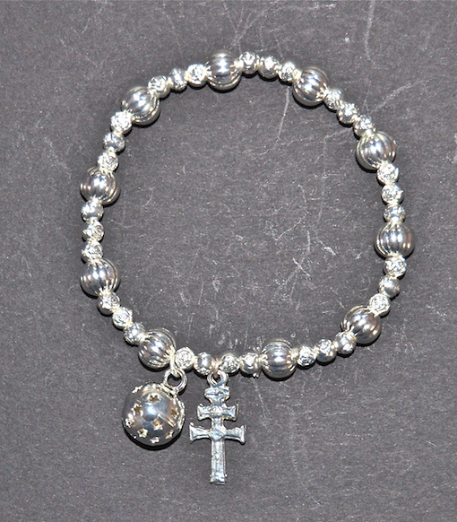 BRACELET CROSS CARAVACA AND CALLER ANGEL 