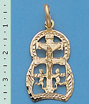 CARAVACA CROSS PENDANT C311 MAKE IN GOLD 