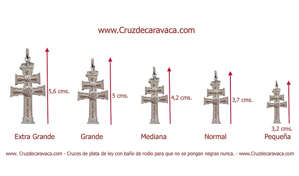 CRUZ DE CARAVACA DE PLATA DE LEY COMO EL RELICARIO AUTÉNTICO CON PIEDRAS SEMIPRECIOSAS PEQUEÑO 