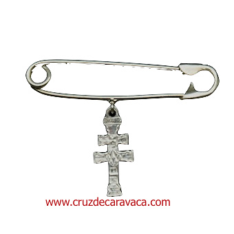 CARAVACA PIN CROSS BABY STERLING SILVER - no lost - 