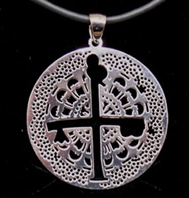 CEHEGIN CROSS MAKE IN SILVER FOR PENDANT 