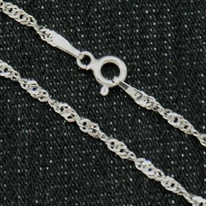 CHAIN STERLING SILVER RHODIUM PLATED RHODIUM 45 Y 50 CMS SING 