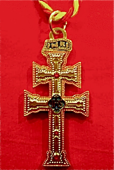 CROSS OF CARAVACA ENAMEL 7 MM 