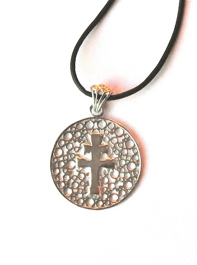 CROSS OF CARAVACA FOR PENDANT RODIADA SILVER MEDAL 