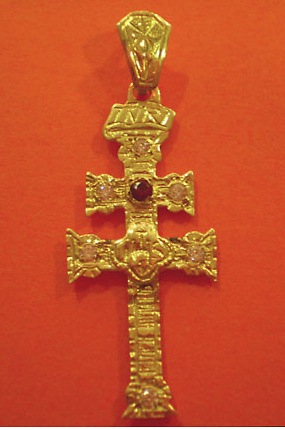 CROSS OF CARAVACA MAKE IN GOLD 3143 