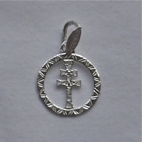 CROSS OF CARAVACA SILVER MEDAL 