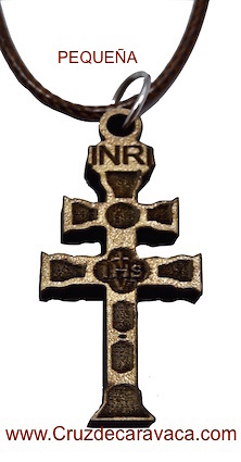 CROSS OF CARAVACA WOOD CARVED SMALL TO HUNG 