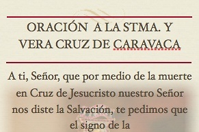 INVOCATION PRAYER CARAVACA A CROSS FOR REQUESTS AND FAVORS 