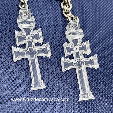 Keychains of the Cross of Caravaca of methacrylate 