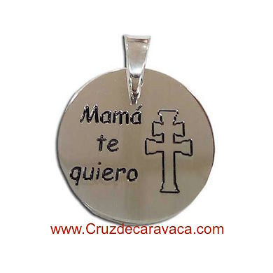 PENDANT OR BRACELET CROSS OF CARAVACA WITH THE LEGEND 