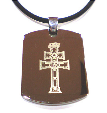 PENDANT STEEL CROSS OF CARAVACA MXS 0015 