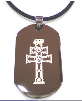 PENDANT STEEL CROSS OF CARAVACA MXS 0016 