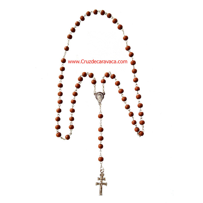 ROSARY CROSS OF CARAVACA MADE IN WOOD 