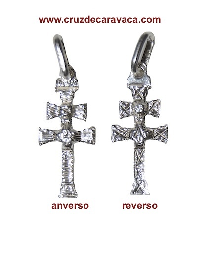 SILVER CROSS OF CARAVACA TWO FACES 