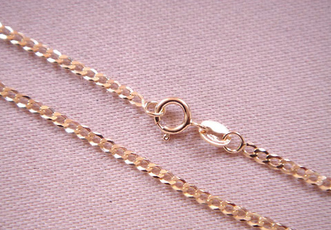 SOLID GOLD CHAIN 220C, 50 cm long 