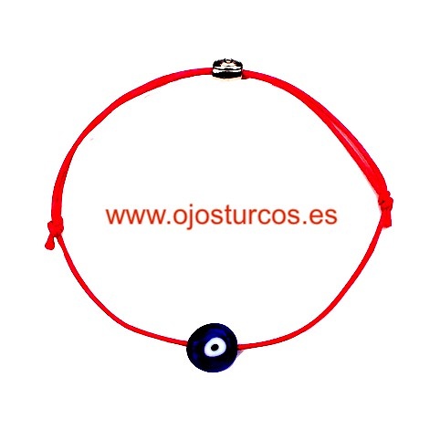 TURKISH EYE BRACELET WITH RED CORD 