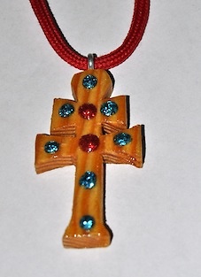 WOODEN CROSS CARAVACA ON SMALL SCALE 