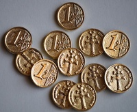 ARRAS COINS AND EUROS CROSS OF CARAVACA (LOT OF 13 COINS)