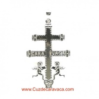 BIG CROSS OF CARAVACA SILVER AND ANGELES AND ENTRY "CARAVACA"