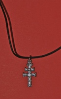 CARAVACA CROSS IN SILVER FINISH CAST PEQ