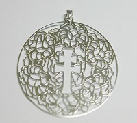 CARAVACA CROSS MEDAL IN SILVER MOUNT