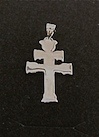 CARAVACA CROSS OF POLISHED SILVER SMALL 