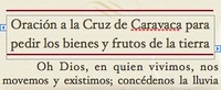 CARAVACA CROSS PRAYER FOR OBTAINING GOODS, RAIN,  AND FRUIT OF THE EARTH