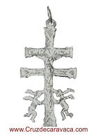 CARAVACA CROSS WITH SILVER ANGELES SN101