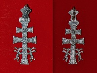 CARAVACA CROSS WITH SILVER ANGELES SN51