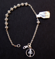 CROSS BRACELET SILVER FILIGREE CARAVACA