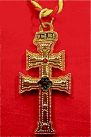 CROSS OF CARAVACA ENAMEL 7 MM