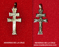 CROSS OF CARAVACA MADE IN GOLD  CARVED A  TWO FACES