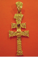 CROSS OF CARAVACA MAKE IN GOLD 3143