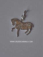 HORSE OF THE WINE OF SILVER OF PENDANT CARAVACA DE LA CRUZ