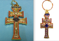  KEYCHAIN CROSS CARAVACA EXACT REPLICA