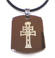 PENDANT STEEL CROSS OF CARAVACA MXS 0015