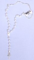 ROSARY CROSS OF CARAVACA MADE IN  SILVER AND PEARL ROS 01
