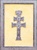 CUADRO CRUZ DE CARAVACA DE METAL PLATEADO GRABADA CON HUECO RELIEVE CON FONDO EN PIEL BEIGE