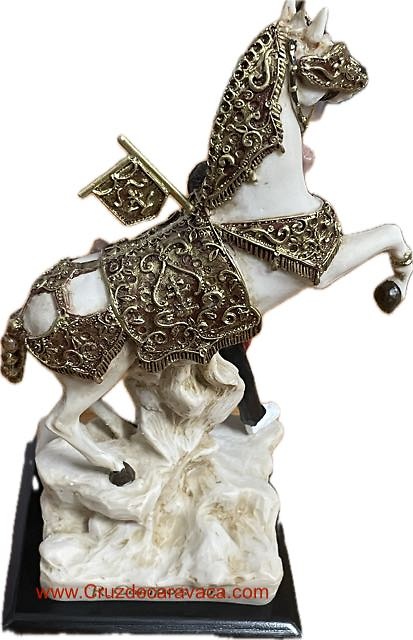CABALLO DEL VINO DE CARAVACA DE LA CRUZ EN ESCULTURA ESMALTADA 