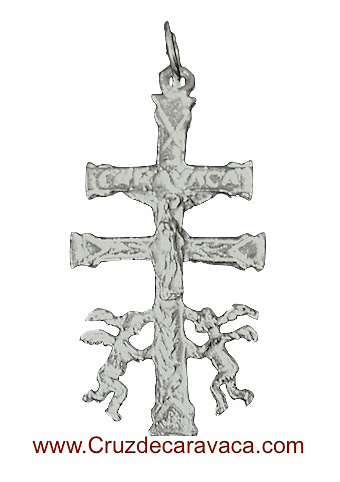 CRUZ DE CARAVACA CON ANGELES DE PLATA SN111 