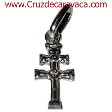 CRUZ DE CARAVACA DE PLATA PEQUEÑA. ESPECIAL PARA BEBES, PARA PULSERAS ... 