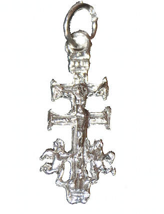 CRUZ DE CARAVACA DE PLATA 