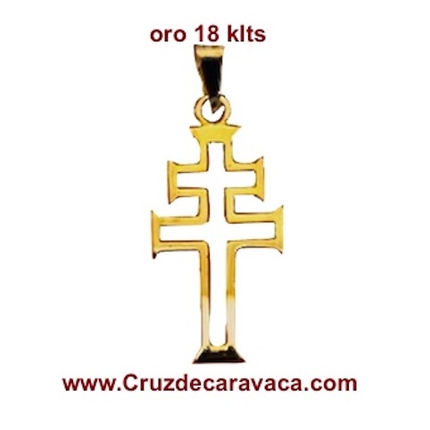 CRUZ DE CARAVACA EN ORO DE LEY (PATENTE EXCLUSIVA) 